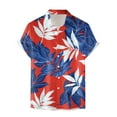 thumbnail image 4 of Mens Hawaiian Shirt Short Sleeve Button Down Shirts Tropical Floral Summer Beach Shirts,S-3XL, 4 of 7