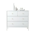 thumbnail image 2 of Noble House 35.4" 4-Drawer Kids Dresser, Wooden Nursery Storage Cabinet with Anti-Tip Kit for Bedroom or Closet, White, 2 of 10