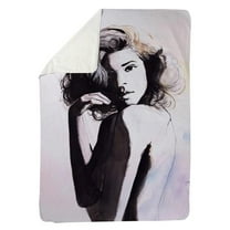 Begin Home Decor 5545-6080-FI33 60 x 80 in. Almost Nude-Sherpa Fleece Blanket