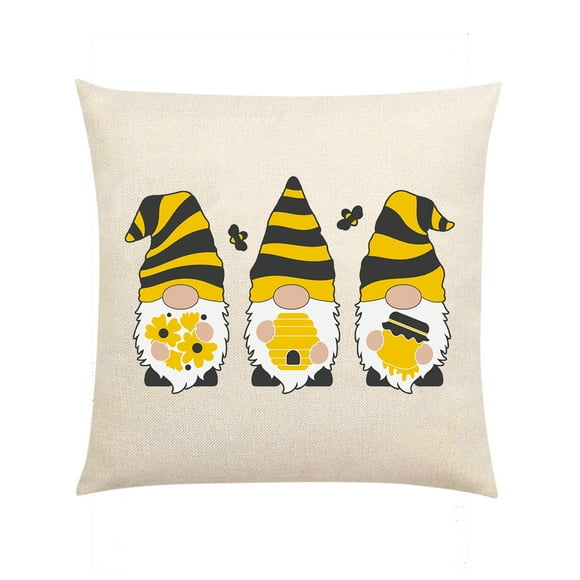 jovati Couch Pillows for Living Room Set of 4 Honeybees Decorative Square Cushion Cover Pillow Cases for Sofa Couch Bedroom Patio Cushion Covers with Zipper Sofa Cushion Covers with Zipper