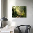 thumbnail image 4 of HENGT Forest Wall Art Modern Canvas Painting The Picture for Home DecorationTrees Foggy Morning Spring Landscape Print On Canvas Giclee Artwork for Wall Decor, 4 of 6