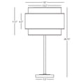 thumbnail image 2 of Modern Srkashlteni Collection Table Lamp with Nested Fabric Shades - 28.75 Inch, Brass Finish, E26 Socket, Full Range Dimmer, UL Listed for Dry Locations, 2 of 2
