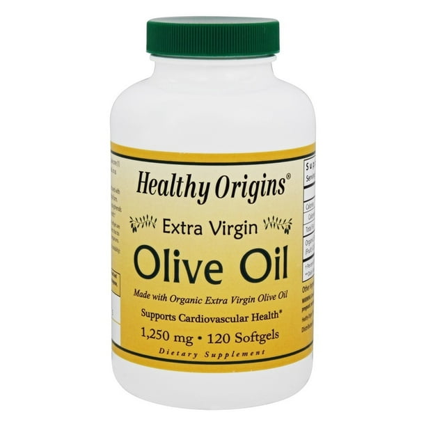 Healthy Origins Olive Oil Extra Virgin 1250 mg. 120 Softgels