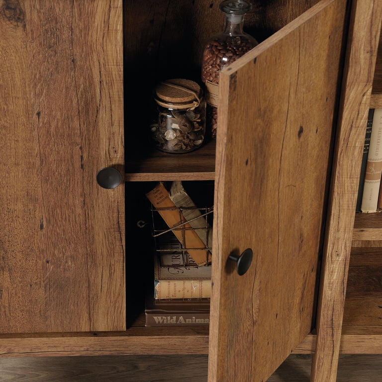 Sauder New Grange Console Table Accent Cabinet, Vintage Oak Finish Sauder New Grange Console Table Accent Cabinet, Vintage Oak Finish