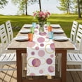 thumbnail image 4 of Table Runners 72 Inches Long Dress Scarves, Pin Polka Dots Farmhouse Kitchen/Dining Table Runner, Coffee Tablerunners, Modern Abstract Art 16x72 Inch, 4 of 9
