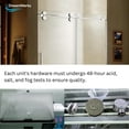thumbnail image 4 of Dreamwerks 60 in. x 79 in. 10mm. Frosted Glass Sliding Shower Door in Bright Chrome, 4 of 6