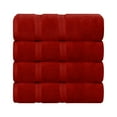 thumbnail image 2 of Superior Smart Dry Zero Twist Cotton Bath Towel Set of 4, Crimson, 2 of 11