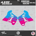 thumbnail image 3 of Kalair GFX Graphics Kit for Kawasaki KDX200 (1991-1994) Axis Series, 3 of 5