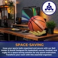 thumbnail image 6 of Hold My Ball Basketball Holders – Gold Large Hand Wall Mount Displays for Ball Storage & Memorabilia - Ball Storage rack for Basketball, Soccer or Volleyballs, 6 of 7