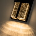 thumbnail image 5 of Modern outdoor led wall sconce with crystal seeded glass, 5 of 8