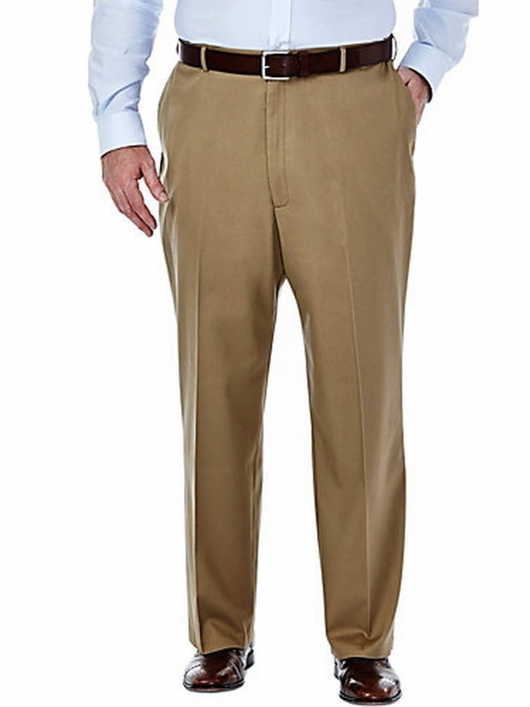 Haggar - NEW Brown Mens Size 50X32 Khakis Chinos Non Iron Solid Pants ...