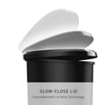 thumbnail image 4 of 50 Liter / 13 Gallon Semi-Round Kitchen Step Trash Can with Secure Slide Lock, Black Plastic, 4 of 5