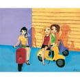 thumbnail image 3 of Hedy 14x12 Black Modern Framed Museum Art Print Titled - Scooter fun II, 3 of 5