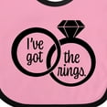 thumbnail image 4 of Inktastic I've Got the Rings- Ring Bearer Boys or Girls Baby Bib, 4 of 4
