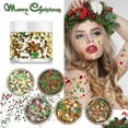 thumbnail image 7 of Feledorashia Christmas Body Glitter, Nail Art Glitter, Christmas Gel Sequins for Face and Hair, Gentle Adhesive Gel, 7 of 7