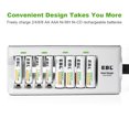 thumbnail image 7 of EBL 8 Bay Battery Charger for AA AAA Rechargeable Batteries with Charging Cable, 7 of 7