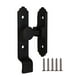 thumbnail image 4 of Pestillo de cerradura de puerta abatible de 90 grados para gabinete, cerradura de puerta corrediza de garaje negro, 4 of 9