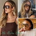thumbnail image 2 of Retro  Aviator Sunglasses for Women Men Metal 70s Aviators 2026 Fashion Shades for Beach Vacation UV400, 2 of 6