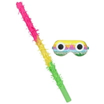 OUNONA Party Stick and Blindfold Set, Assorted Colors for Birthday and Celebration Decorations, 1 Set