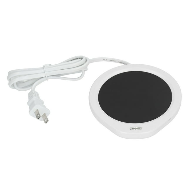 Coffee Mug Warmer, Tea Warmer Automatic Power Off Electroplated Buttons For Coffee For Office For Tea White