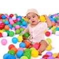 thumbnail image 4 of Pelota de piscina de agua de océano de plástico suave colorido, divertido juguete de natación para niños y bebés 100 uds Sywqhk libre de BPA, 4 of 4