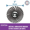 thumbnail image 2 of Dremel EZ471SA 36-Grit Coarse Detail Abrasive Brush for Metal, Wood, Glass, Aluminum, and Plastics, 2 of 8