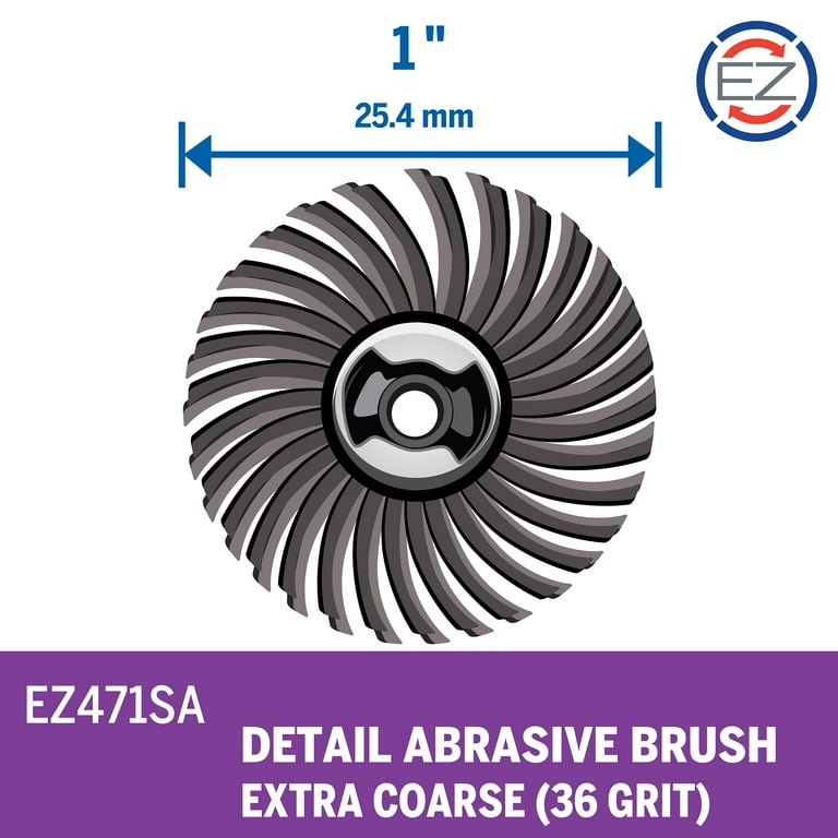 Dremel EZ471SA 36-Grit Coarse Detail Abrasive Brush for