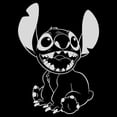 thumbnail image 2 of Men's Lilo & Stitch Negative Black and White Sweatshirt Black Large, 2 of 4