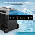 thumbnail image 4 of KNDKO 12V 53QT(50L) Car Refrigerator, -4°F to 68°F Portable Fridge or Freezer with 12/24V DC & 110-240V AC for Car, Truck, RV, Camping, Home, Road Trips, 4 of 7
