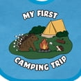 thumbnail image 4 of Inktastic My First Camping Trip-camping Hedgehog Boys or Girls Baby Bib, 4 of 4