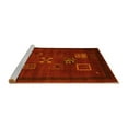 thumbnail image 2 of Ahgly Company Machine Washable Indoor Rectangle Abstract Yellow Contemporary Area Rugs, 2' x 5', 2 of 4