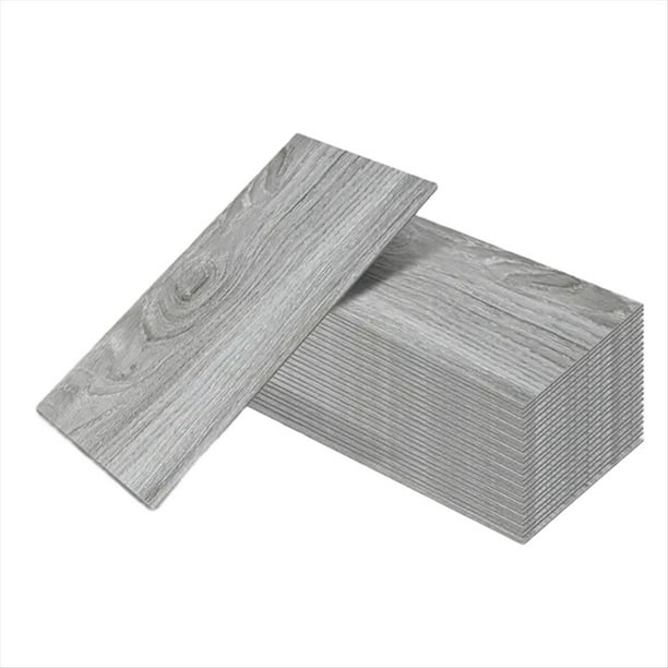 32 Piezas de Baldosas Autoadhesivas para Suelo con Veta de Madera, Pegatinas Impermeables para Suelo, Baldosas de PVC de 5,9 X 17,7 Pulgadas A