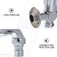 thumbnail image 3 of Miangastore 1 Pc Household Bathroom Faucet Double-control Water Tap Kitchen Faucet (Silver), 3 of 8