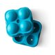 thumbnail image 1 of Bandeja para hielo Houdini, forma de esfera grande, silicona, 4 bolas, azul, 1 of 5