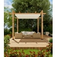 thumbnail image 4 of Garvee 10'x10' Aluminum Pergola with Retractable Canopy Outdoor Patio Shade Cover, 4 of 12