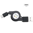 thumbnail image 2 of 2025 New! 2X USB Type C 3.1 Retractable Cable Charger Charging Type-C USB-C Black, 2 of 8