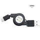 thumbnail image 2 of 2X USB Tipo C USB 3.1 Cable RetráCtil Cargador de Carga Tipo-C Cable USB-C Negro, 2 of 5