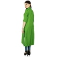 thumbnail image 4 of Bollywood Kurti Uni en Rayonne à Manches 3/4 pour Femmes, Robe Ethnique Tunique, 4 of 4