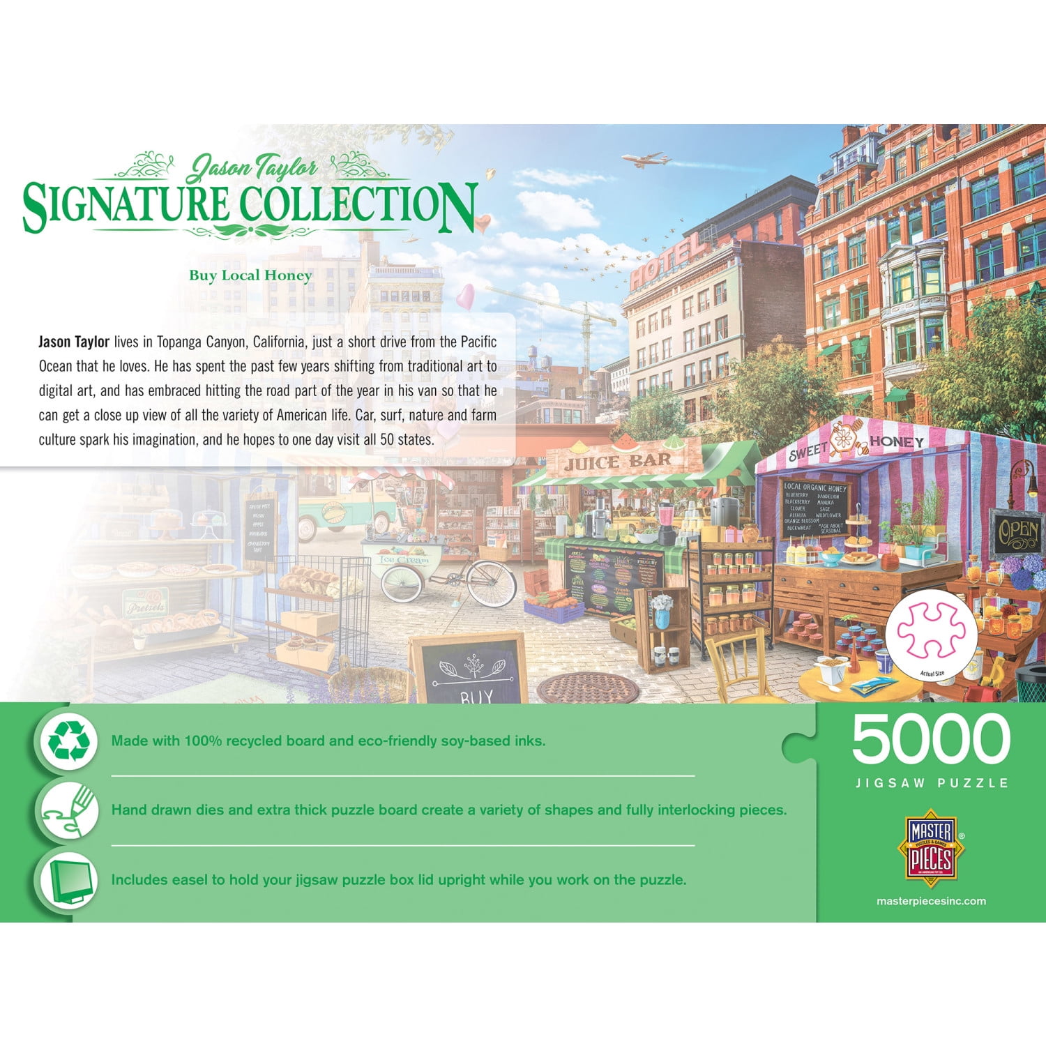 MasterPieces 5000 Piece Puzzle - Buy Local Honey - Flawed