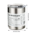 thumbnail image 3 of Nomeni Thermos Cup Clearance, American Stainless Steel Coffee Cup Portable High Value Takeaway Accompanying Cup Insulation Water Cup with Straw Latte Cup Home Essentials, 3 of 4