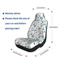 thumbnail image 5 of Salouo Rose Flowers Pattern Car Seat Covers,Universal Car Seat Protectors Easy to Install Car Cover Car Accessories Auto/rucks/Van/SUV-2 PCS, 5 of 9