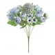 thumbnail image 1 of Ramillete de Flores Artificiales de Seda Elegante para Decoración de Bodas, Hogar y Eventos, en Tonalidad Azul Claro, Incluye Peonías, Hortensias, Margaritas y Crisantemos., 1 of 7