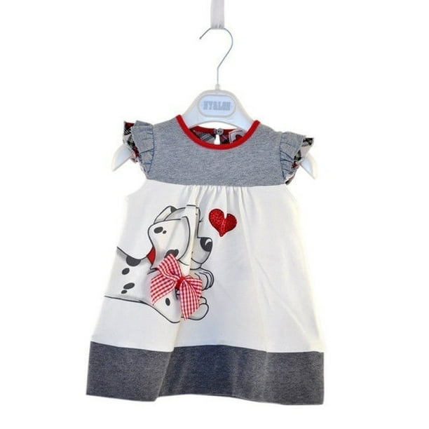Cute Dog Puppy Printing Baby Girl Toddler Summer Dresses Girls Kids One Piece Dress Braces Skirt 0 5year Walmart Com