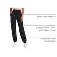 thumbnail image 4 of Pantalones Jogger Térmicos CRZ YOGA de Cintura Alta con Forro Polar Negro M, 4 of 7
