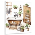 thumbnail image 2 of Designart "Elegant Natural Bathroom Decor XXXXIV" Bathroom Metal Wall Decor, 2 of 5
