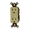 GE Designer Duplex Grounding Receptacle, Ivory