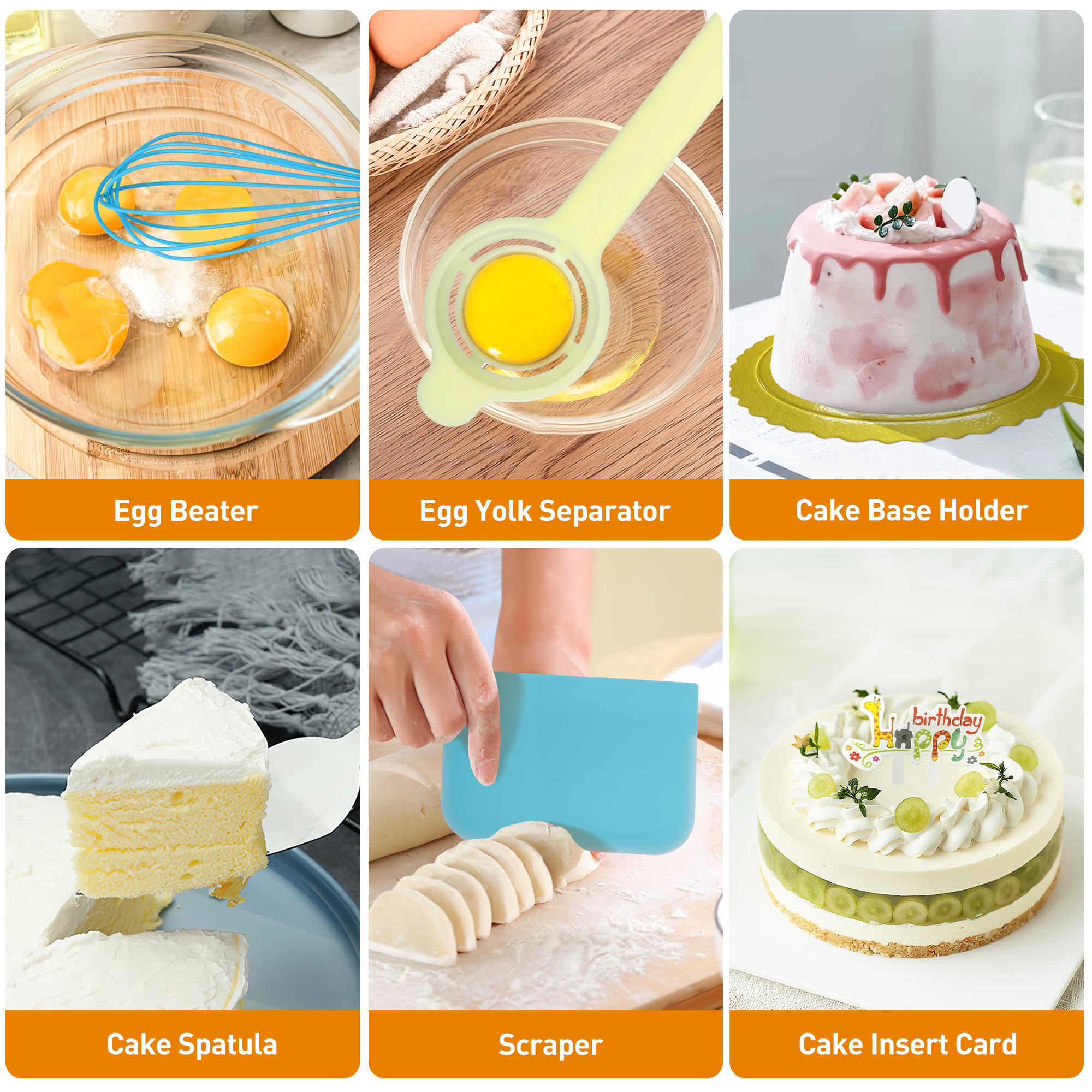 Xueyu 352-Piece Cake Decorating Kit with Rotating Turntable photo 3