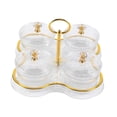 thumbnail image 2 of Dried Fruit Snack Serving Plate Divided Serving Dishes Storage Box PET Durable Material for Living Room Office Wedding, 2 of 9