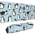 thumbnail image 2 of Cute Penguin Gaming Mouse Pad Penguins Large Mouse Pad (31.5x11.8 Inch) Non-Slip Rubber Base Large Desk Mat Desk Protector for Home Office Gaming Work, 2 of 6