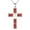 01-January Garnet, variant on 925 Sterling Silver Cross Necklace July Birthstone Necklace for Women Mens Cross Pendant Jewelry Christmas Birthday Anniversary Gifts for Her for Him